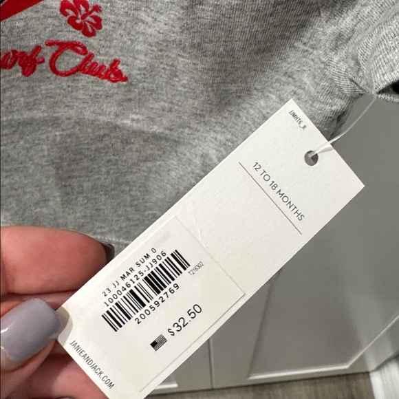 Janie and Jack Gray North Shore Surf Club Tee - Picture 4 of 4